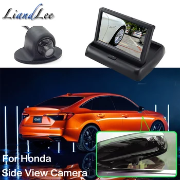 Honda Civic Crider CR-V, Autostāvvieta palīdzēt Fotokameras Attēlu Automašīnas Nakts Redzamības HD Priekšējā Sānu Atpakaļskata CAM Tiesības Blind Spot Fotokamera